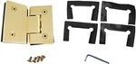 135 Degree Geneva Glass To Shower Door Hinge 1/2"- 3/8" Brass Finish. Fixed Price $62.99.