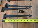 12 Pair,mckinney, Mid Century Usa Forged Iron 8 3/4" Door Strap Hinges,nos,vtg. Fixed Price $99.00.