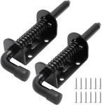 2 Pack 5 Inch Spring Loaded Latch Bolt Pin Door Lock For Shed Gate Trailer. Fixed Price $15.29.