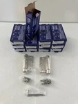 Crp 12 Boxes Of (24) NEWSH35R US15 Spring Hinges 3.5"X3.5" Nib Satin Nickel. Fixed Price $119.00.