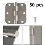 New 3.5INCH X 2.2MM Satin Nickel Door Hinges 5/8" Radius Corners 50 Pack. Fixed Price $44.04.