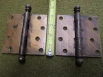 - Old Stanley Hinges Cannon Ball Pins 4'' X Overall Tip To 5 1/2''. Fixed Price $24.99.