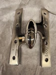 6 --- Von Morris X 3.25" W Pol. Chrome Olive Knuckle Hinges (3 Lh & Rh). Fixed Price $260.00.