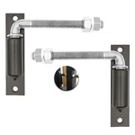 2 Pcs 5 Inch Silver Jbolt Gate Hinge With Plate Heavy Duty Welded Steel. Fixed Price $54.10.