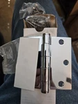 Emtek Heavy Duty Steel Hinges 3.5" Sq Corn Polished Chrome 92013 U26. Fixed Price $19.99.