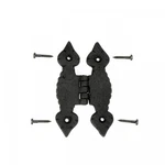 Cabinet Hinge Hardware Black Iron Quad Spear Design Screws Included. Fixed Price $8.99.