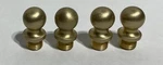 Lot Of 4 Baldwin Antique Finish Brass Ball Finial Tips For Radius Hinge. Fixed Price $14.99.