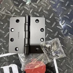 Emtek 94025US19 Mortise Hinge Pair 4.5"X4.5" Bb 1/4" Radius Flat Black-one. Fixed Price $24.99.