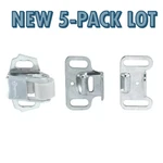 New 5-PACK Lot Amerock Perma-brite Zinc Roller Catch & Strikes BP9823-2G. Fixed Price $18.13.