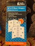 Anvil Mark 4 X Door Hinges, Satin Brass. Fixed Price $13.78.