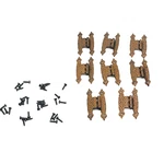 Vtg Colonial Retro Hammered Copper Plated Offset Cabinet Door Hinges 8. Fixed Price $26.48.