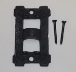 3" Long Black Cast Iron Square Wall Bracket Lamp Hinge With Screws New 13926JB. Fixed Price $22.89.