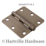 Hillman 852613 3-1/2 Residential Door Hinge 1/4 Round Corner 2-PACK. Fixed Price $16.95.