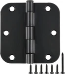 36 Pack Rounded Matte Black Door Hinges 3.5 Inch 5/8" Radius Interior 1/2. Fixed Price $60.10.
