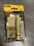 Stanley 3 1/2 Adjustable Spring Hinge Satin Brass Plated Steel Open Box. Fixed Price $12.95.