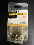 3-1/2 In. X 5/8 Radius Satin Nickel Squeak-free Door Hinge (3-PACK). Fixed Price $9.99.