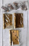 Stanley Set Of 3 Solid Brass Half Surface Butt Door Hinges FBB17 (new Box). Fixed Price $44.89.
