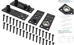 NUK3Y Heavy Duty Stainless Steel 360 Degree Door Pivot Hinge System Matte Black. Fixed Price $46.06.