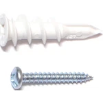 Midwest Fastener 10424 Hollow Wall Anchor With Screw, #6 Thread, In L, Plastic. Fixed Price $18.07.