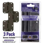 Pack 854322 Round Corner Door Hinges 3-1/2" Oil Rubbed Bronze Squeak-proof. Fixed Price $18.85.