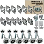 Surpass Garage Door Hardware Kit Roller/hinge/top Bracket/wire Rope (for 8'. Fixed Price $75.58.