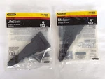 Lot New Stanley Hardware 6" Heavy Strap Hinges Black 15-2520 SP903 Gate Latch. Fixed Price $12.99.