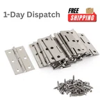 Zaqw 20PCS Stainless Steel Folding Hinges 3 Inch For Door Window With 120 Screws. Fixed Price $21.98.