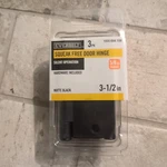 Everbilt Squeak-free Door Hinge Matte Black 3.5" #1005694709 / 3-PACK New. Fixed Price $7.88.