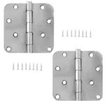 Stanley S821-603 4 5/8 Radius Door Hinges Satin Chrome Pack Of. Fixed Price $9.25.