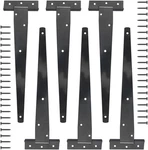 6PACK 10INCH Black T-strap Shed Hinge Heavy Duty Barn Gate 12 Inch,. Fixed Price $27.02.