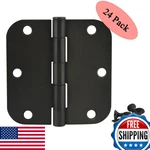 24 Pack - Cosmas Oil Rubbed Bronze Door Hinge 3.5 Inch X 5/8. Fixed Price $59.69.