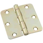 (12) Stanley 3" Satin Brass Tone Residential Door Hinges 1/4" Radius S821-314. Fixed Price $26.00.