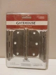 Gatehouse Hinge 3 Pack 1/2" 5/8 Radius Satin Nickel Brand New. Fixed Price $6.99.