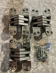 Soss Invisible Hinges 218 Satin Chrome 1-3/4" Thick 20 Minute Rated. Fixed Price $85.00.