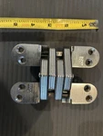 Soss 218 Hidden Door Hinges Satin Steel Concealed Silver ( Lot Of 4). Fixed Price $75.00.