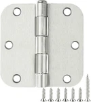 30 Pack Rounded Satin Door Hinges Brushed Nickel 3.5 Inch Interior 1/2 5/. Fixed Price $43.54.