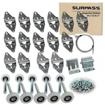 Surpass Garage Door Hardware Kit Roller/hinge/top Bracket/wire Rope For 16'X7.... Fixed Price $70.99.