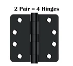 Deltana X Plain Bearing 1/4" Radius Corners Mortise Hinge 2 Pair. Fixed Price $12.95.