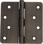Design House 202556 8-HOLE X 4", 1/4-INCH Radius Door Hinge Oil Rubbed Bronze. Fixed Price $14.99.