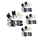 Qcaa Cafe Door Gravity Pivot Hinge Set, Double Action, Matte Black, 4 Sets. Fixed Price $78.13.