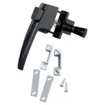 Black Push Button Latch Free Hanging Handle For Outward Swinging Doors. Fixed Price $38.89.