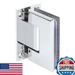 Alise Glass Shower Door Hinge, SUS304 Stainless Steel, 90 Chrome, Heavy Duty. Fixed Price $56.53.