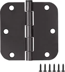 Door Hinge, 3.5 X In, 5/8 Radius, Interior, Rounded Steel, Removable P. Fixed Price $44.15.