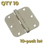 10-PACK Lot National Hardware Door Hinge Satin Nickel 3" X 5/8" Radius N830-244. Fixed Price $27.38.
