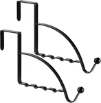 Hotop 2 Pcs Over The Door Hooks Hanger Sturdy Valet Mounted. Fixed Price $16.85.