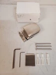 Deksun Brushed Nickel Series Shower Door Hinge Complete H965. Fixed Price $52.78.