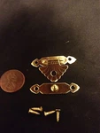 Bxr Hinge Small Mini Doll House Antique Latch Hook Carved Wood Box A7. Fixed Price $10.84.