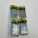 4 Qty Stanley 05-0056-SPF179 Commercial Door Hinges Satin Chrome 1/2-IN. Fixed Price $17.99.