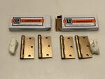 Pair Vtg Lb Lawrence Hinge 3 X W/screws R2500S-DBZ Satin Bronze Nos. Fixed Price $14.95.