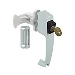 National Hardware N213-124 Screen & Storm Door Latch, Keyed, Push-button, White. Fixed Price $33.50.